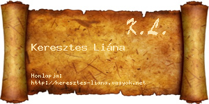 Keresztes Liána névjegykártya